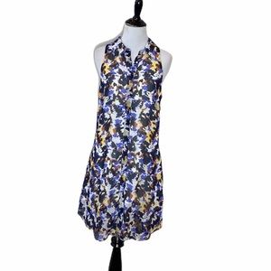 W118 by Walter Baker Navy Inkblot Shirt Dress Size Small